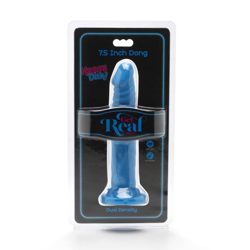 Alternative view of GET REAL - HAPPY DICKS DONG 19 CM BLUE