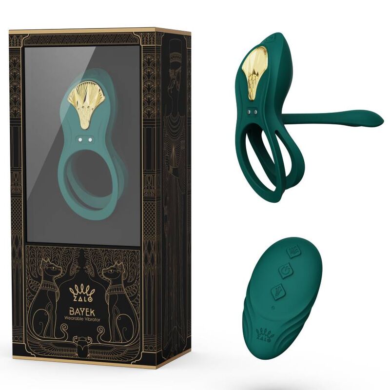 ZALO - BAYEK VIBRATING COUPLES RING GREEN - Bild 18