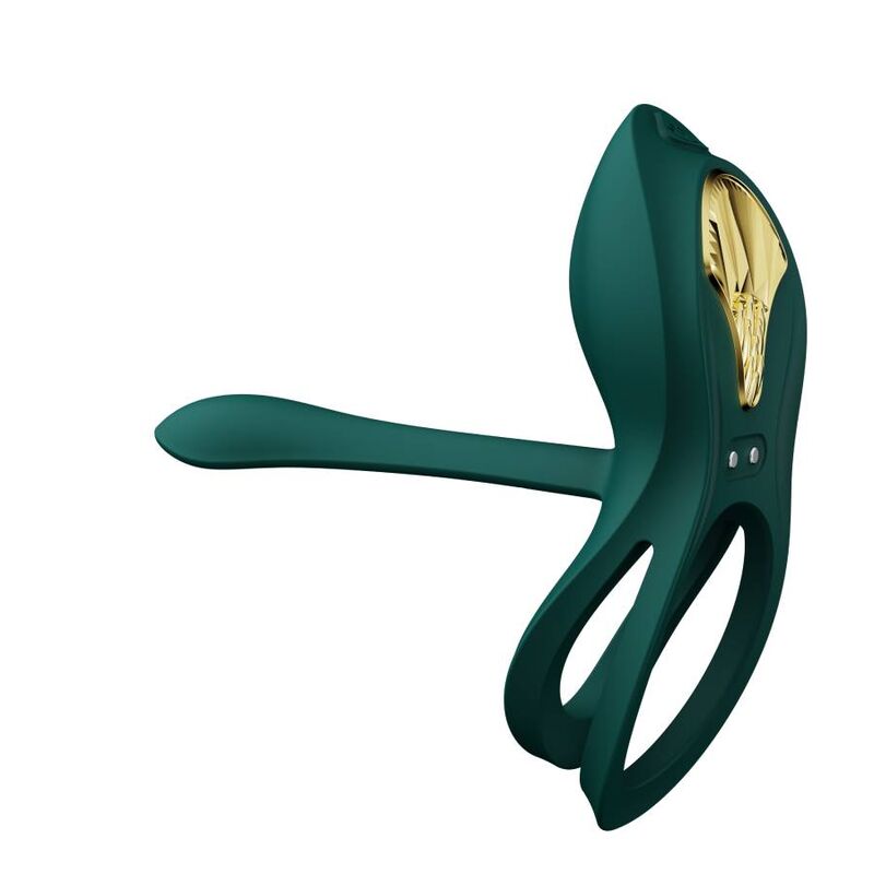 Alternative view of ZALO - BAYEK VIBRATING COUPLES RING GREEN