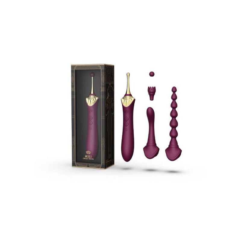 Alternative view of ZALO - BESS 2 CLITORAL MASSAGER PURPLE