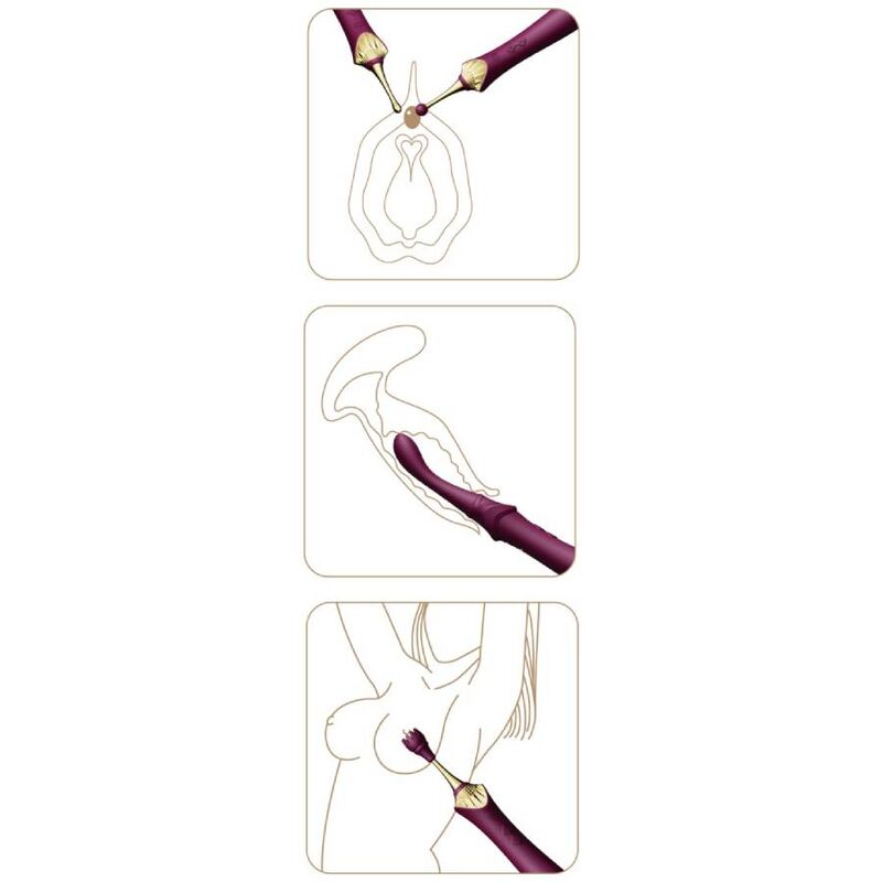 ZALO - BESS 2 CLITORAL MASSAGER PURPLE - Bild 5