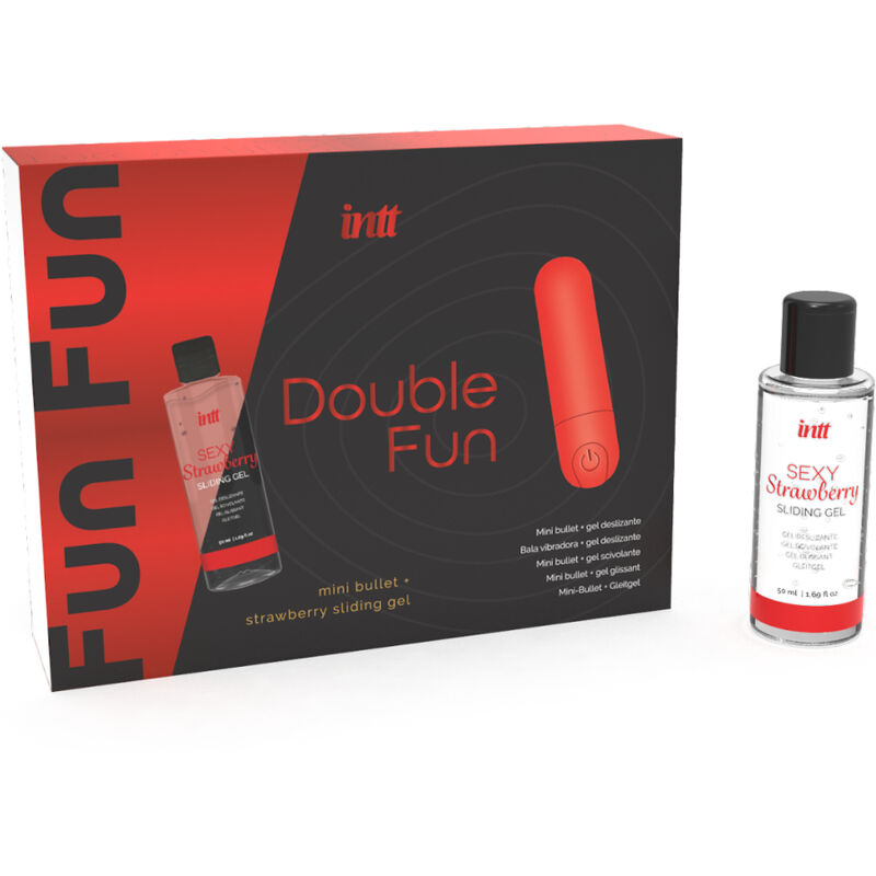 INTT RELEASES - DOUBLE FUN KIT WITH VIBRATING BULLET AND STRAWBERRY MASSAGE GEL - Bild 4