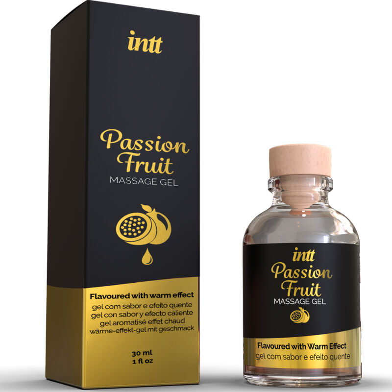 INTT MASSAGE & ORAL SEX - PASSION FRUIT FLAVORED MASSAGE GEL WITH HEAT EFFECT - Bild 3