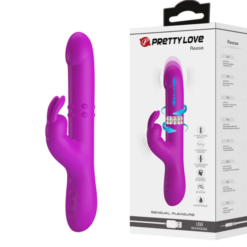 Alternative view of PRETTY LOVE - REESE VIBRATOR WITH PURPLE ROTATION