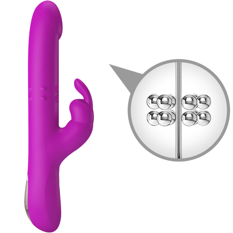 PRETTY LOVE - REESE VIBRATOR WITH PURPLE ROTATION - Bild 3