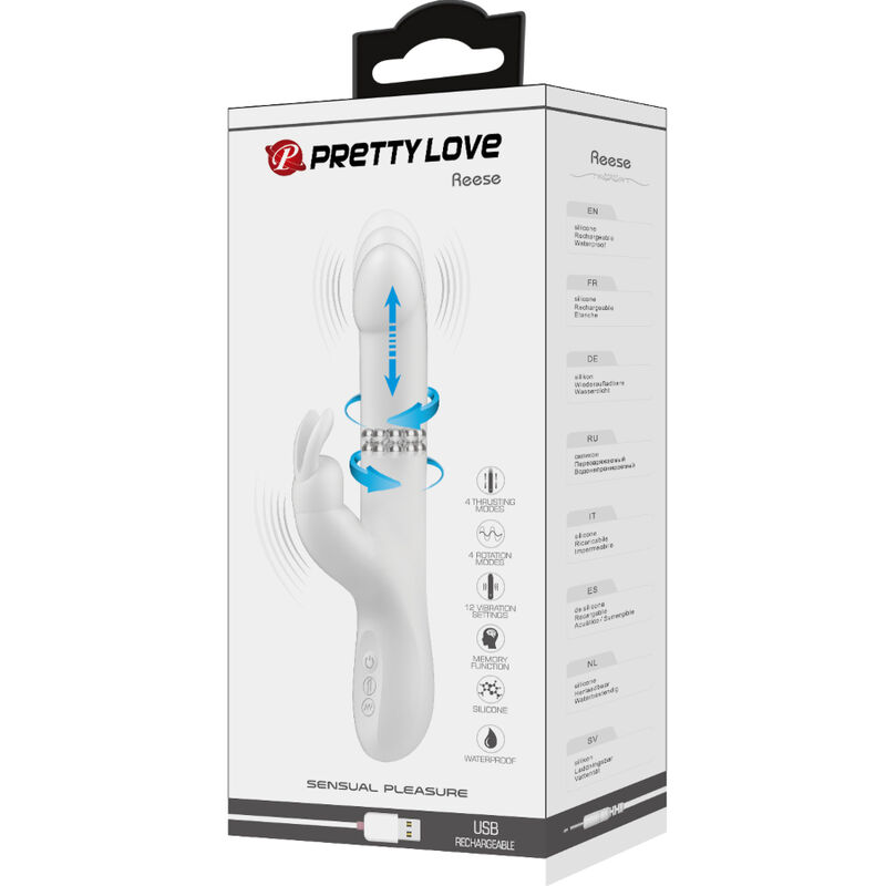 PRETTY LOVE - REESE VIBRATOR WITH SILVER ROTATION - Bild 8
