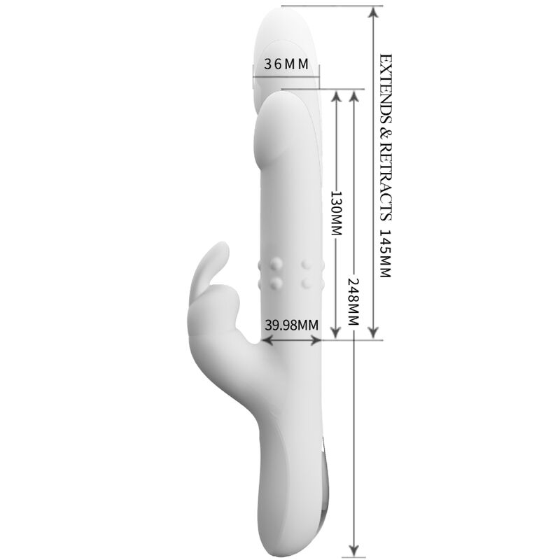 PRETTY LOVE - REESE VIBRATOR WITH SILVER ROTATION - Bild 4