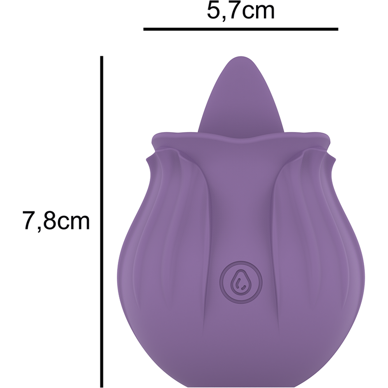INTENSE - VIOLET CL TORIS STIMULATOR 10 VIBRATIONS LILAC - Bild 4