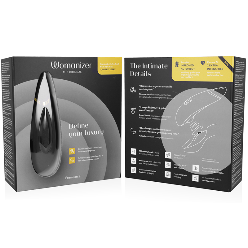WOMANIZER - PREMIUM 2 CLITORAL STIMULATOR BLACK - Bild 4