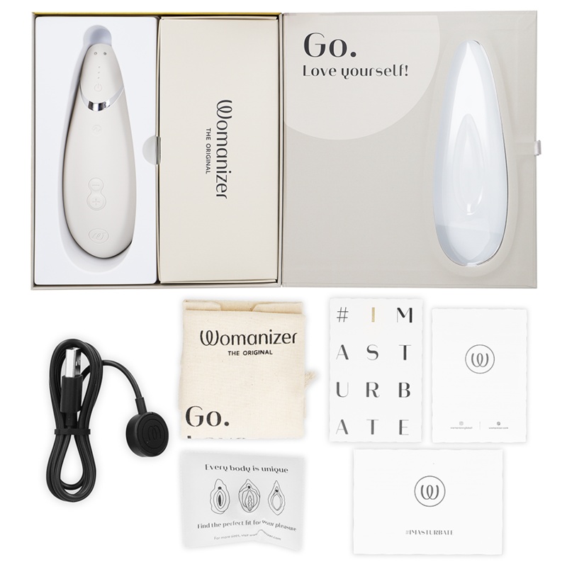 Alternative view of WOMANIZER - PREMIUM 2 CLITORAL STIMULATOR WARM GRAY