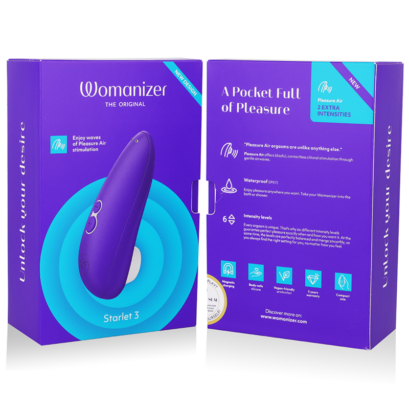 WOMANIZER - STARLET 3 CLITORAL STIMULATOR INDIGO - Bild 4