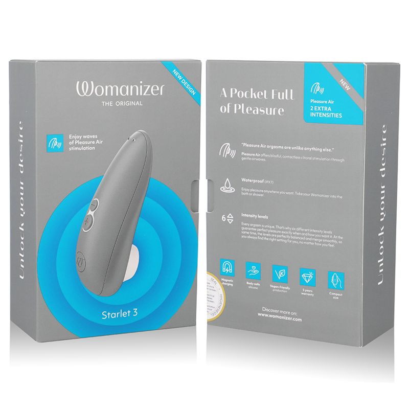 WOMANIZER - STARLET 3 CLITORAL STIMULATOR GRAY - Bild 3