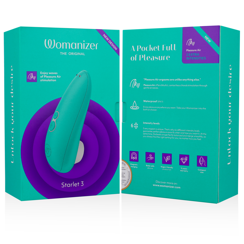 WOMANIZER - STARLET 3 CLITORAL STIMULATOR TURQUOISE - Bild 7