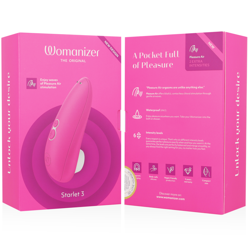 WOMANIZER - STARLET 3 CLITORAL STIMULATOR PINK - Bild 7
