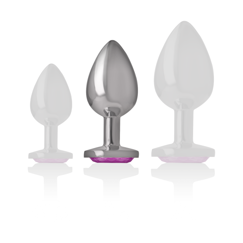 INTENSE - ALUMINUM METAL ANAL PLUG PINK HEART SIZE M - Bild 3