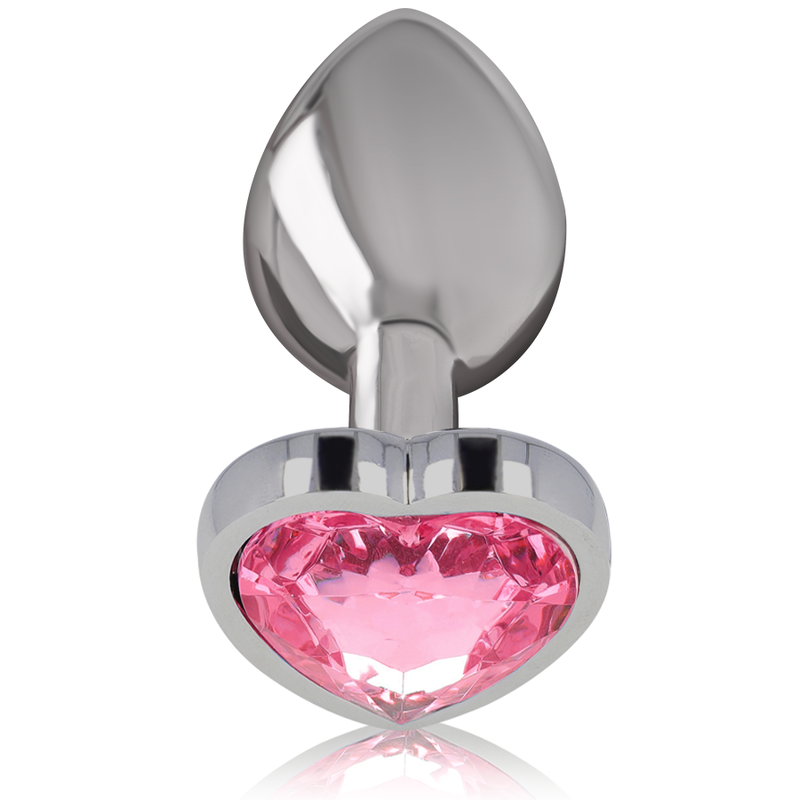 INTENSE - ALUMINUM METAL ANAL PLUG PINK HEART SIZE M - Bild 6