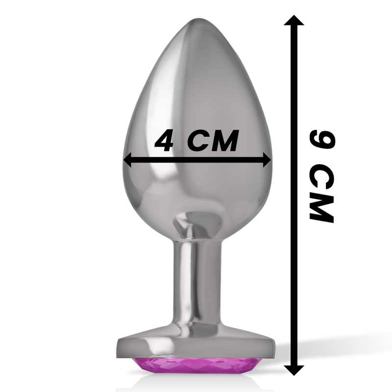INTENSE - ALUMINUM METAL ANAL PLUG PINK HEART SIZE L - Bild 4