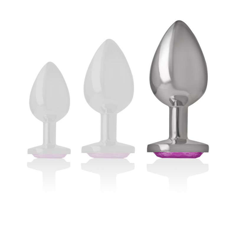 INTENSE - ALUMINUM METAL ANAL PLUG PINK HEART SIZE L - Bild 6