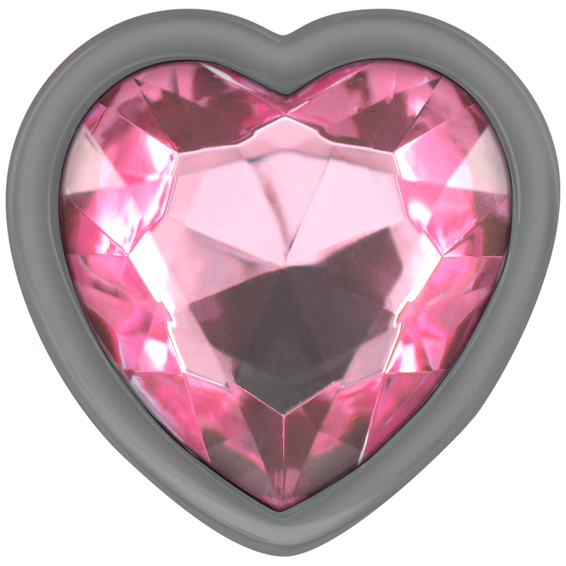 INTENSE - ALUMINUM METAL ANAL PLUG PINK HEART SIZE L - Bild 5