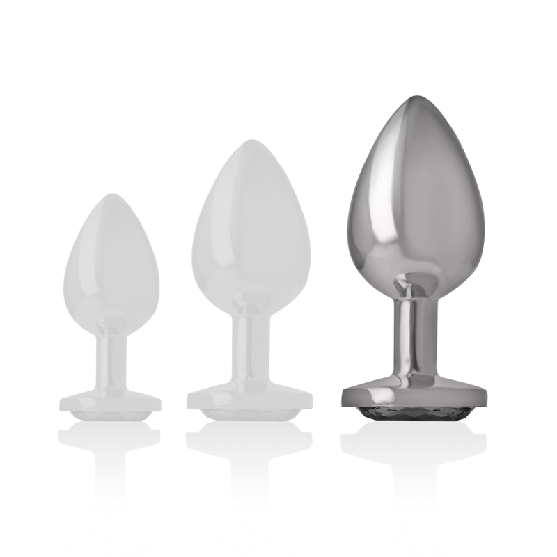 INTENSE - ANAL PLUG METAL ALUMINUM WHITE HEART SIZE L - Bild 4