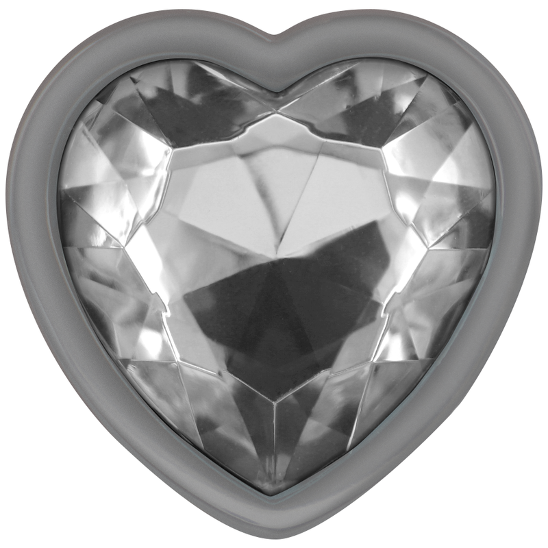 INTENSE - ANAL PLUG METAL ALUMINUM WHITE HEART SIZE L - Bild 3