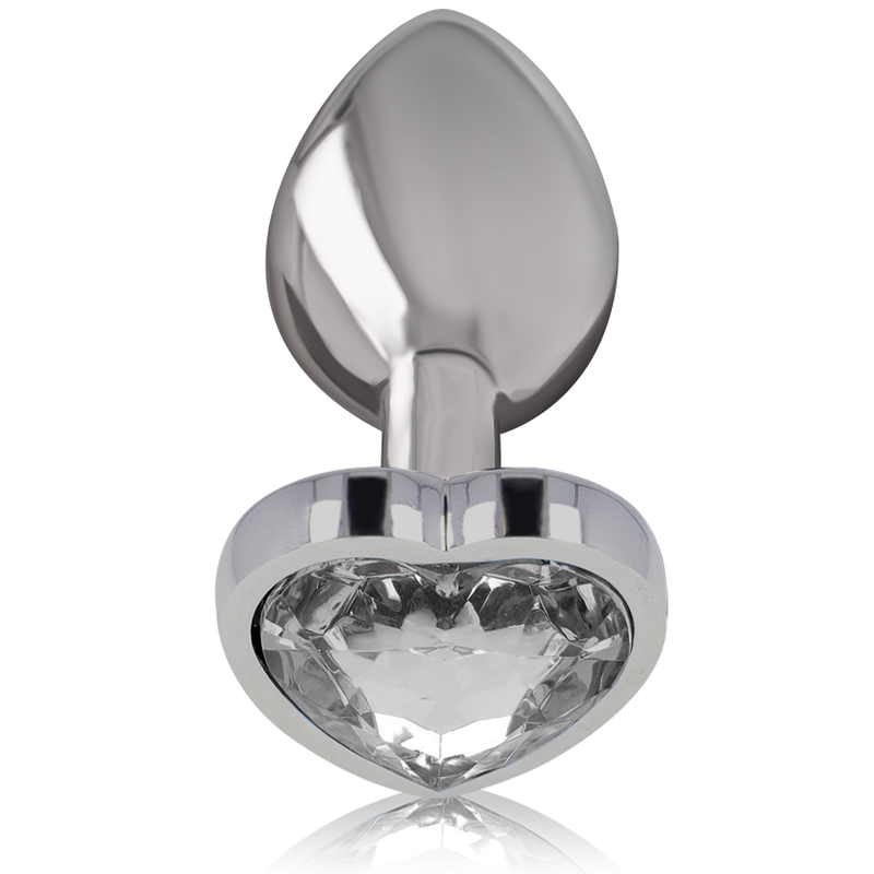 INTENSE - ANAL PLUG METAL ALUMINUM WHITE HEART SIZE L - Bild 5
