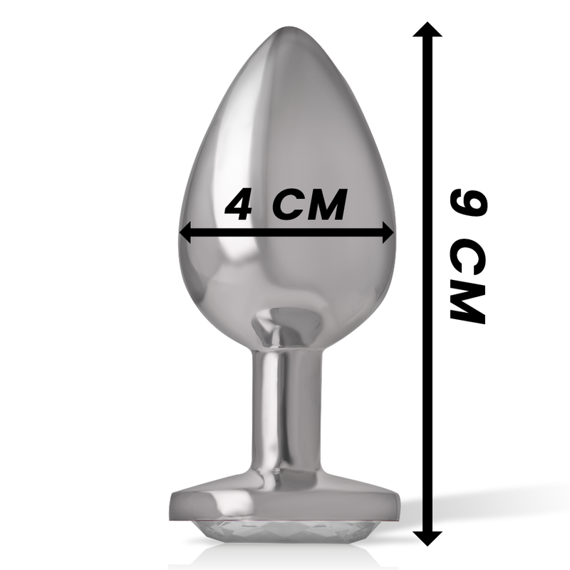 INTENSE - ANAL PLUG METAL ALUMINUM WHITE HEART SIZE L - Bild 6