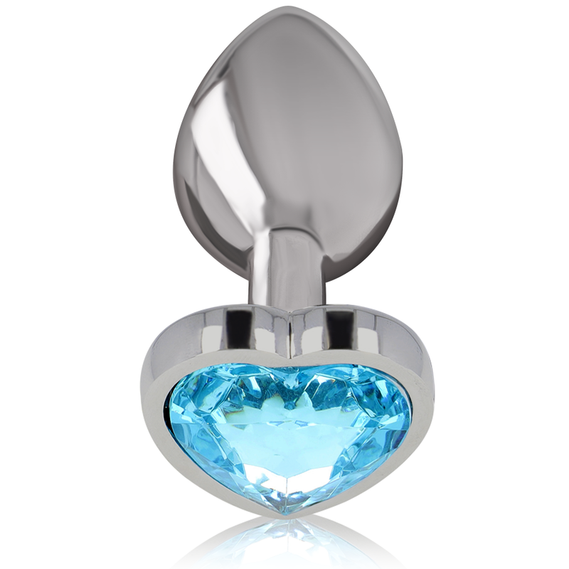 Alternative view of INTENSE - ALUMINUM METAL ANAL PLUG BLUE HEART SIZE L
