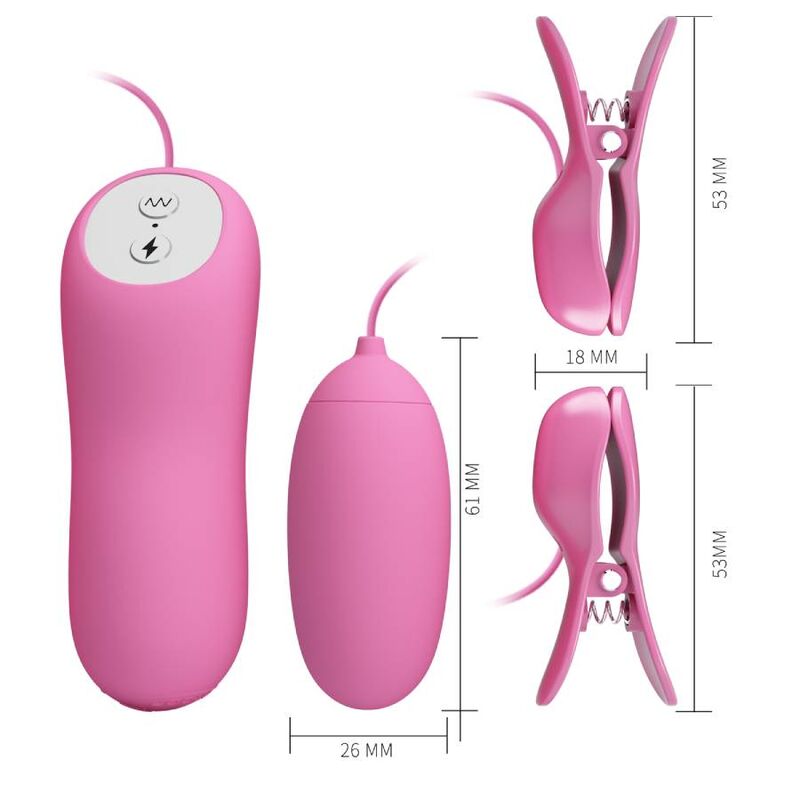 PRETTY LOVE - TWEEZERS WITH VIBRATION AND PINK ELETROSHOCK - Bild 7