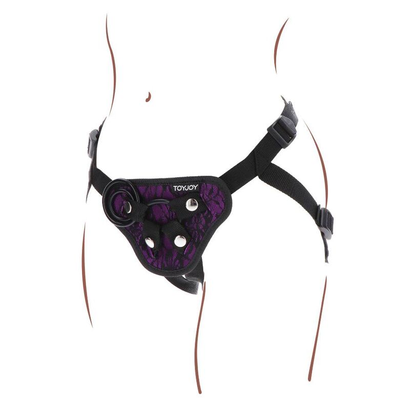 GET REAL - STRAP-ON LACE HARNESS PURPLE - Bild 8