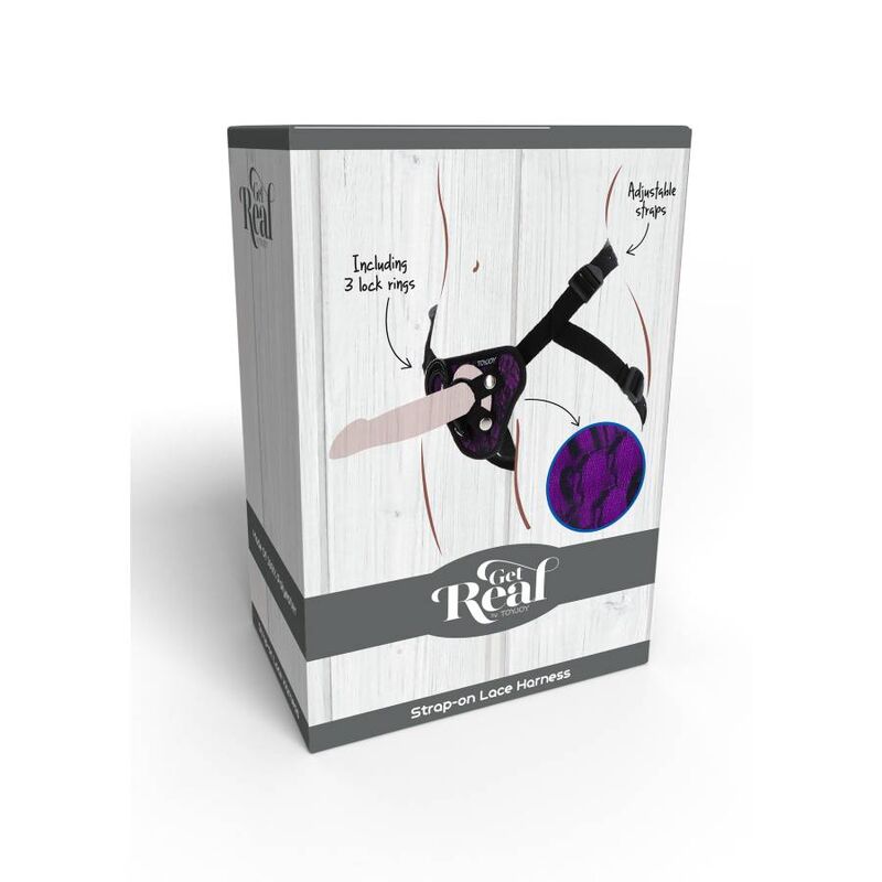 GET REAL - STRAP-ON LACE HARNESS PURPLE - Bild 7