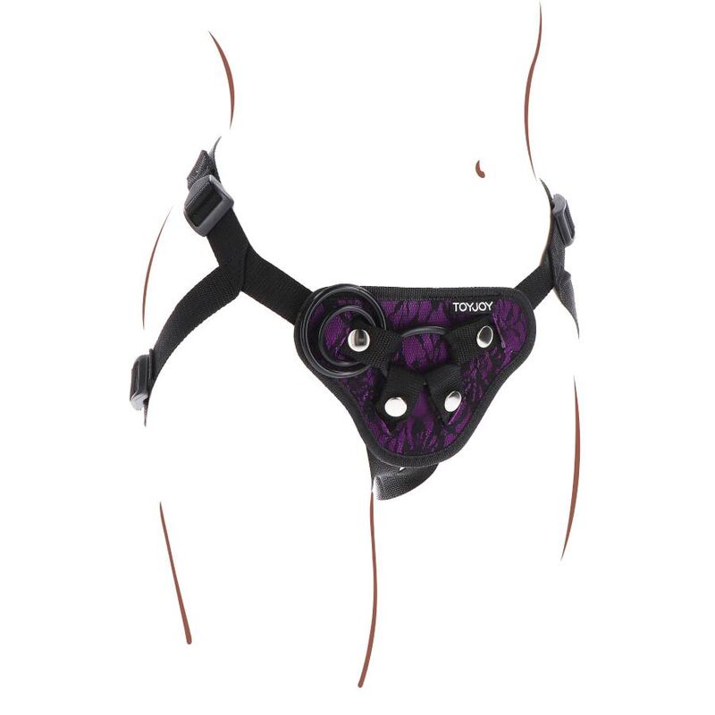 GET REAL - STRAP-ON LACE HARNESS PURPLE - Bild 6