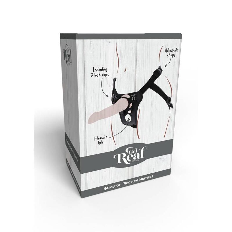 GET REAL - STRAP-ON PLEASURE HARNESS BLACK - Bild 9