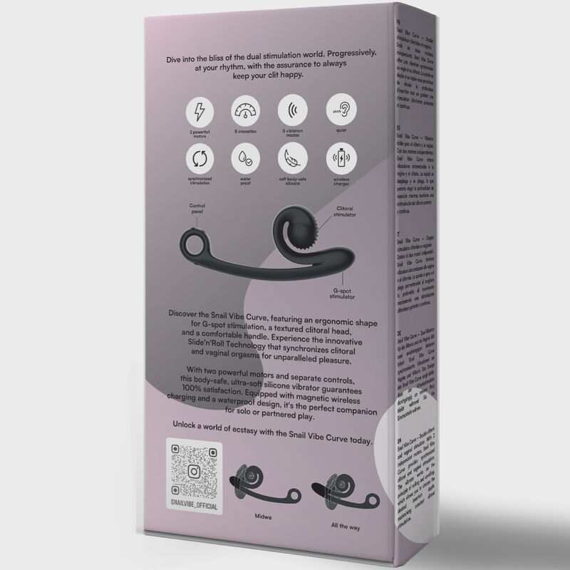 SNAIL VIBE - CURVE VIBRATOR BLACK - Bild 4
