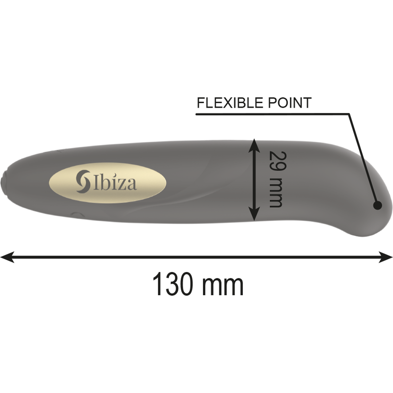 IBIZA - CLIT STIMULATOR USB CHARGER 10 VIBRATION MODES GOLDEN 13 X 2,9 CM - Bild 3