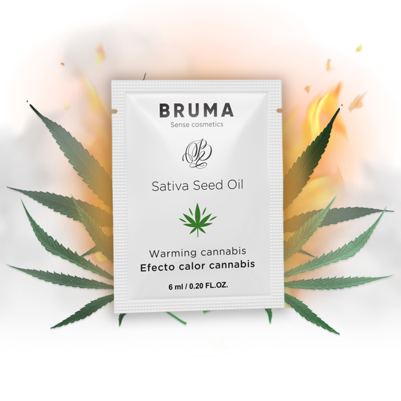 Alternative view of BRUMA - SATIVA SEED OIL SLIDING GEL WARMING CANNABIS FLAVOR 6 ML
