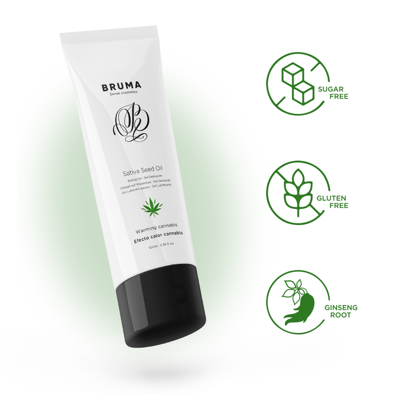 BRUMA - SATIVA SEED OIL SLIDING GEL WARMING CANNABIS FLAVOR 100 ML - Bild 4