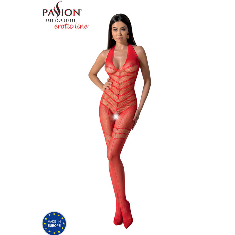 PASSION - BS100 BODYSTOCKING RED ONE SIZE - Bild 6