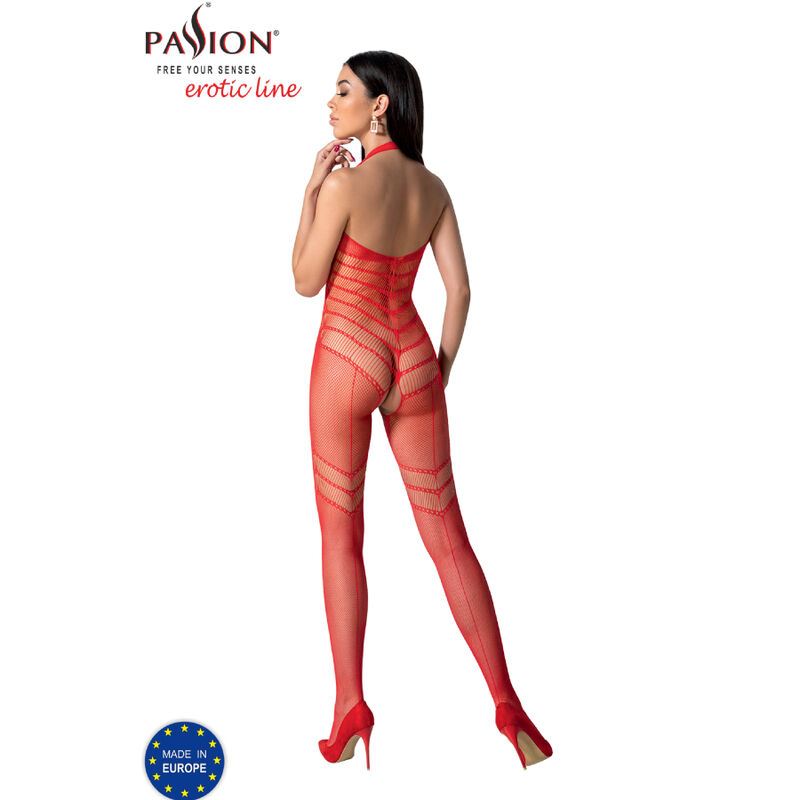 PASSION - BS100 BODYSTOCKING RED ONE SIZE - Bild 4