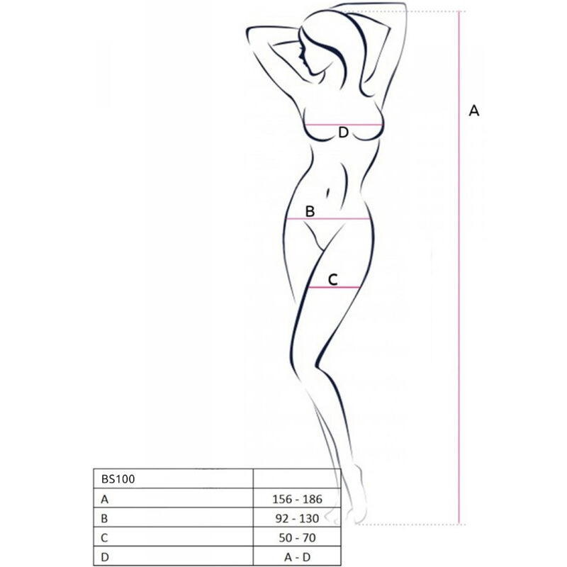 PASSION - BS100 WHITE BODYSTOCKING ONE SIZE - Bild 6