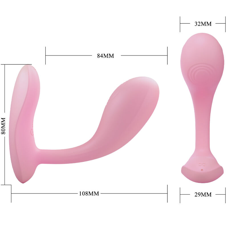 Alternative view of PRETTY LOVE - BAIRD G-SPOT 12 VIBRATIONS RECHARGEABLE PINK APP