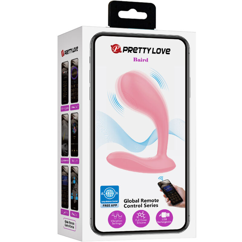 PRETTY LOVE - BAIRD G-SPOT 12 VIBRATIONS RECHARGEABLE PINK APP - Bild 4
