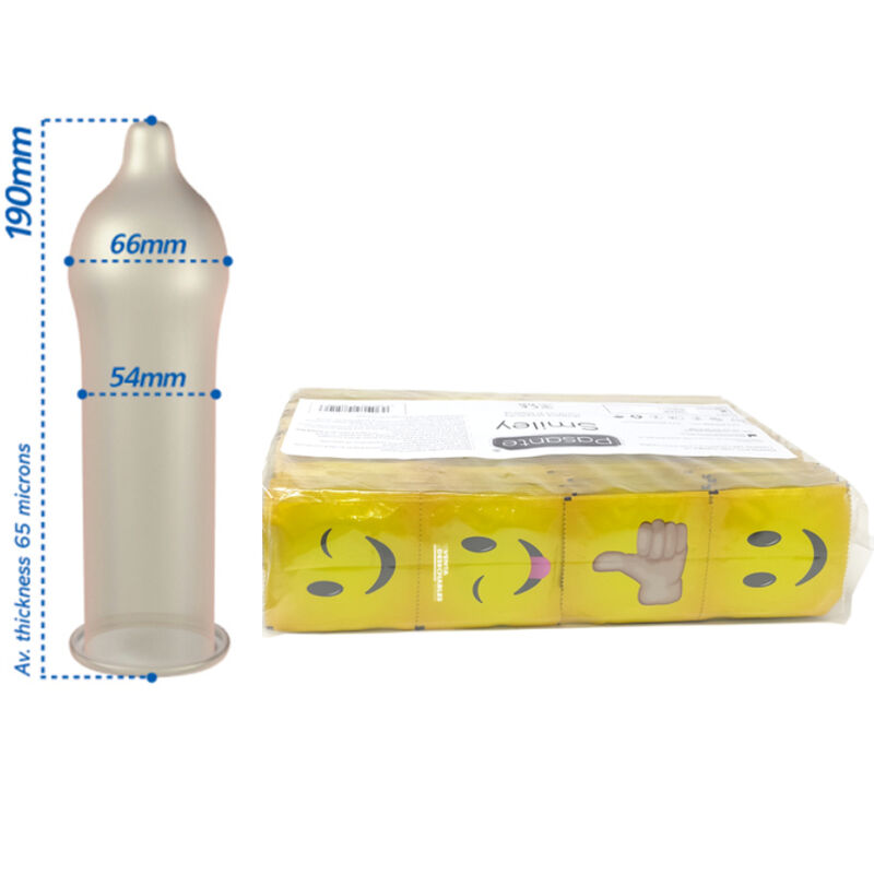 PASANTE - CONDOMS SMILEY BAG 144 UNITS - Bild 3