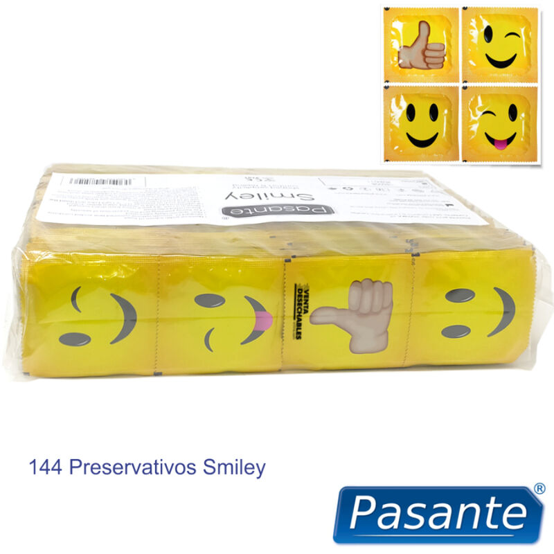 Alternative view of PASANTE - CONDOMS SMILEY BAG 144 UNITS