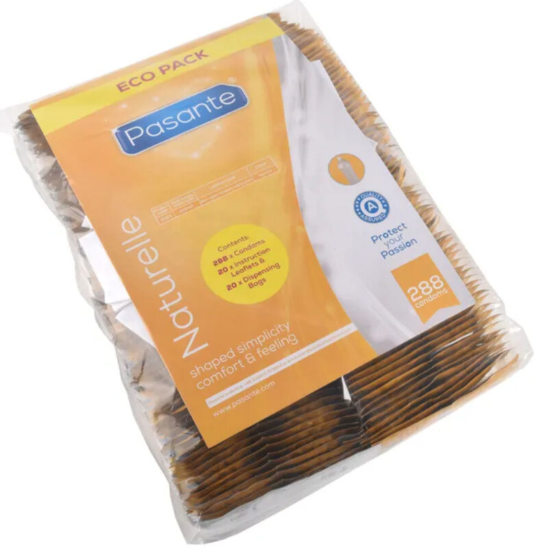PASANTE - CONDOMS ECO PACK NATURELLE BAG 288 UNITS - Bild 3