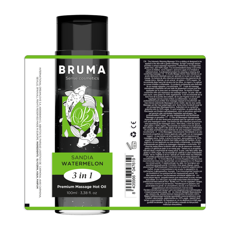 BRUMA - PREMIUM MASSAGE HOT OIL WATERMELON 3 IN 1 - 100 ML - Bild 3