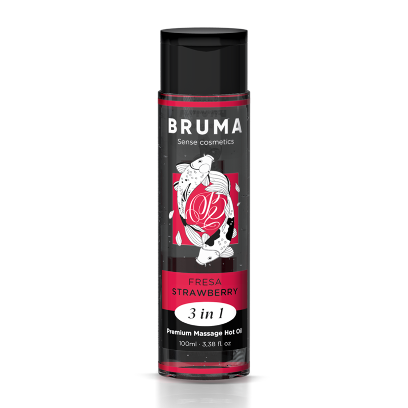 Alternative view of BRUMA - PREMIUM MASSAGE HOT OIL STRAWBERRY 3 IN 1 - 100 ML