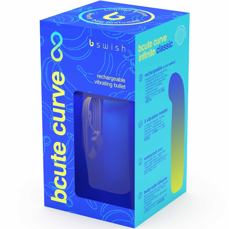 B SWISH - BCUTE CURVE INFINITE CLASSIC LIMITED EDITION BLUE SILICONE RECHARGEABLE VIBRATOR - Bild 6