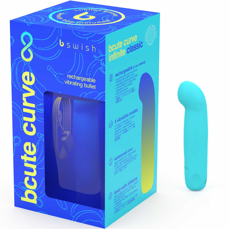 Alternative view of B SWISH - BCUTE CURVE INFINITE CLASSIC LIMITED EDITION BLUE SILICONE RECHARGEABLE VIBRATOR