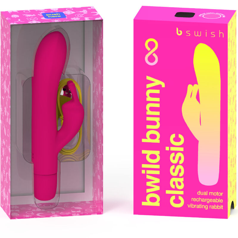 B SWISH - BWILD BUNNY INFINITE CLASSIC RECHARGEABLE VIBRATOR PINK SILICONE - Bild 5